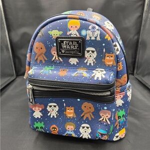 Loungefly Starwars Chibi Print Backpack